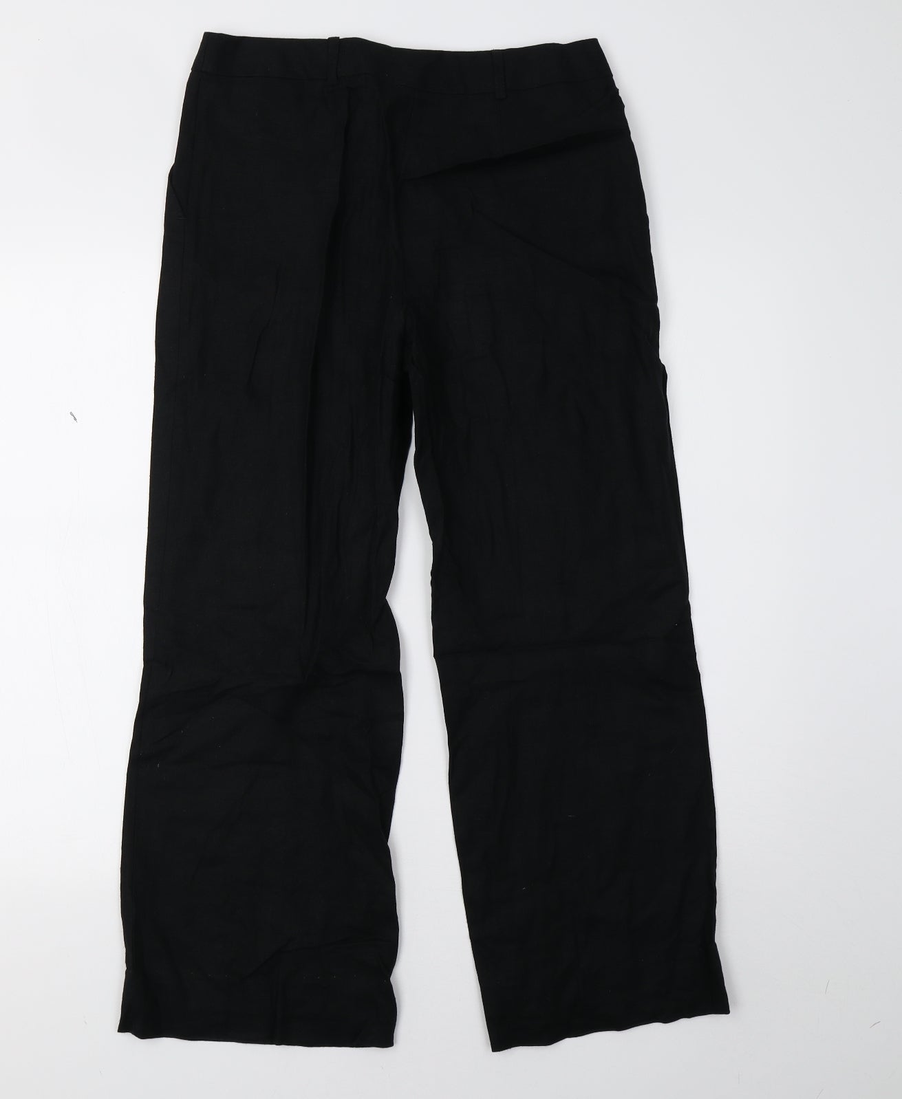 Marks and Spencer Womens Black   Trousers  Size 8 L28 in