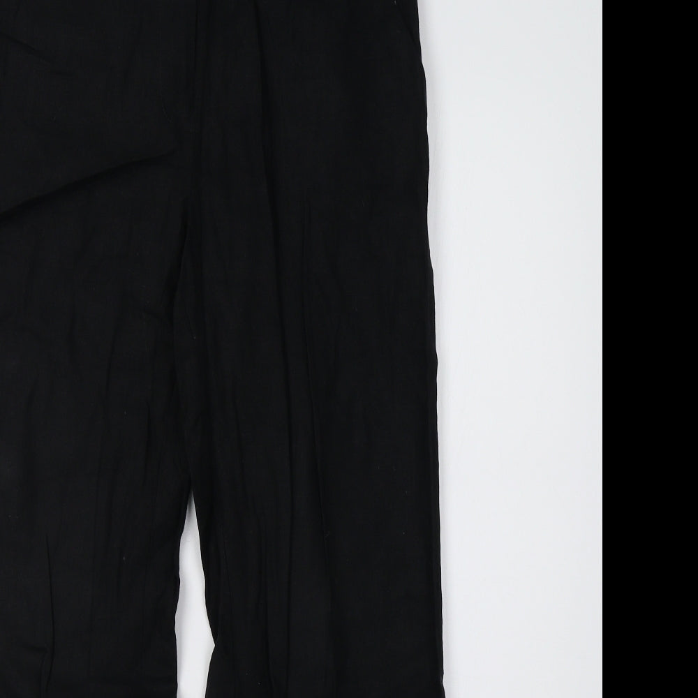 Marks and Spencer Womens Black   Trousers  Size 8 L28 in