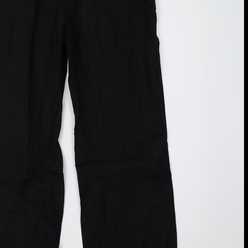 Marks and Spencer Womens Black   Trousers  Size 8 L28 in