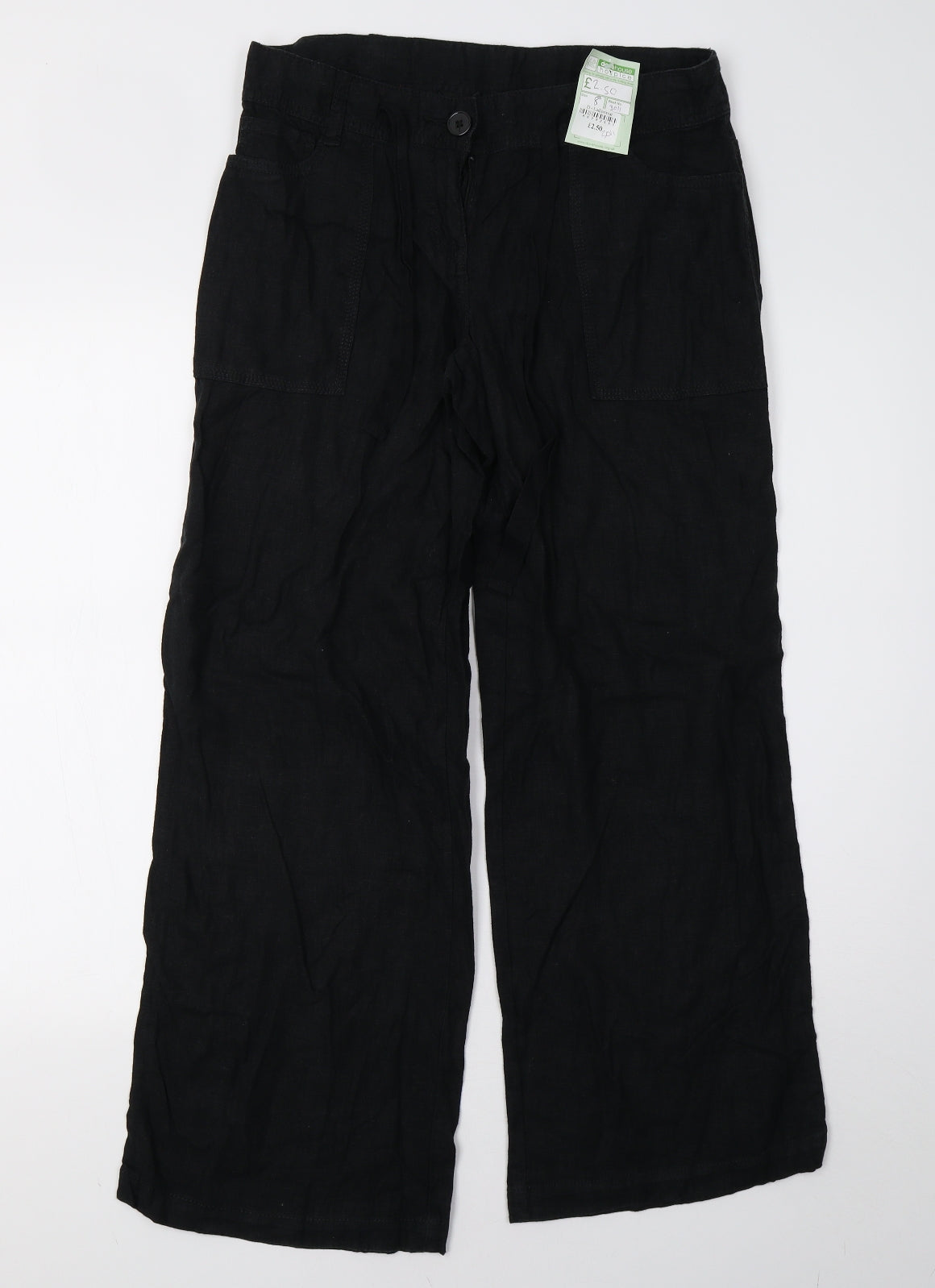 NEXT Womens Black   Trousers  Size 8 L28 in