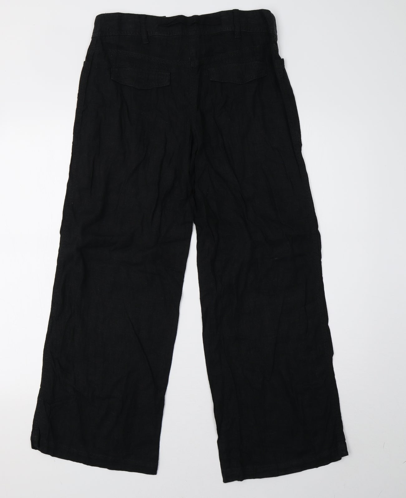 NEXT Womens Black   Trousers  Size 8 L28 in