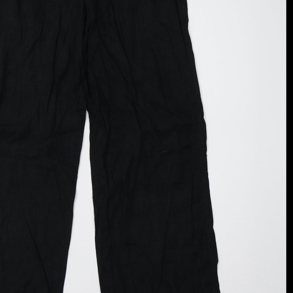 NEXT Womens Black   Trousers  Size 8 L28 in