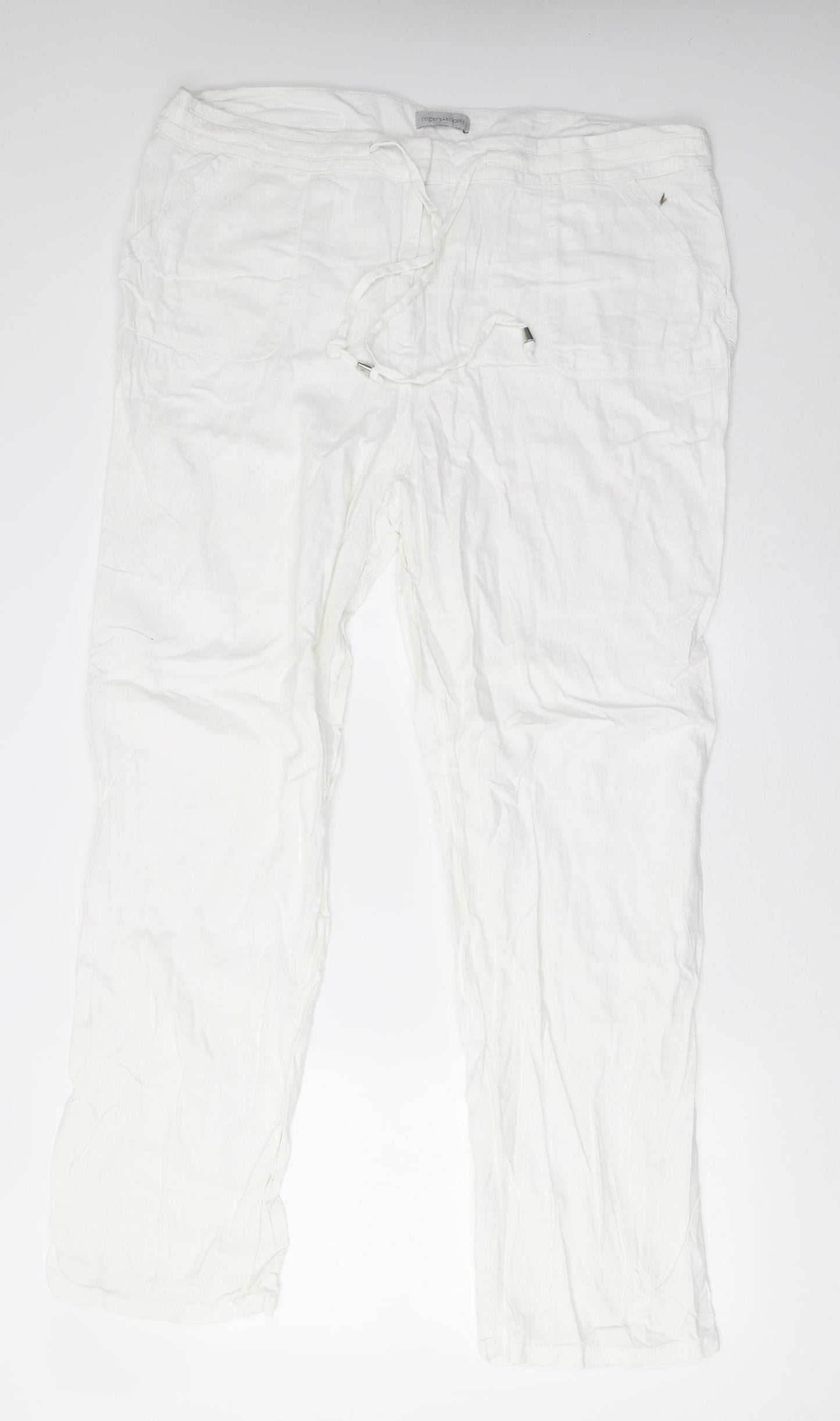 Matalan Womens White   Trousers  Size 20 L34 in