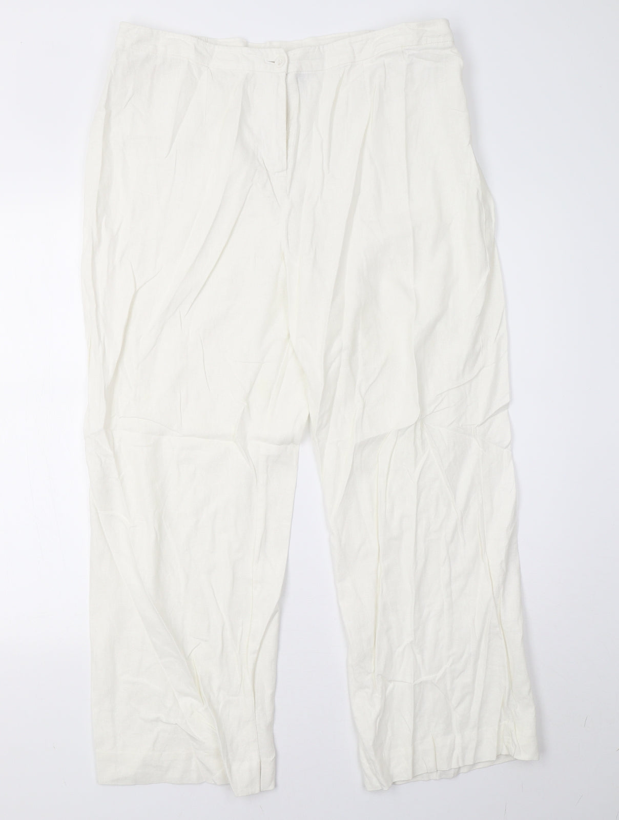 EWM Womens White   Trousers  Size 16 L29 in