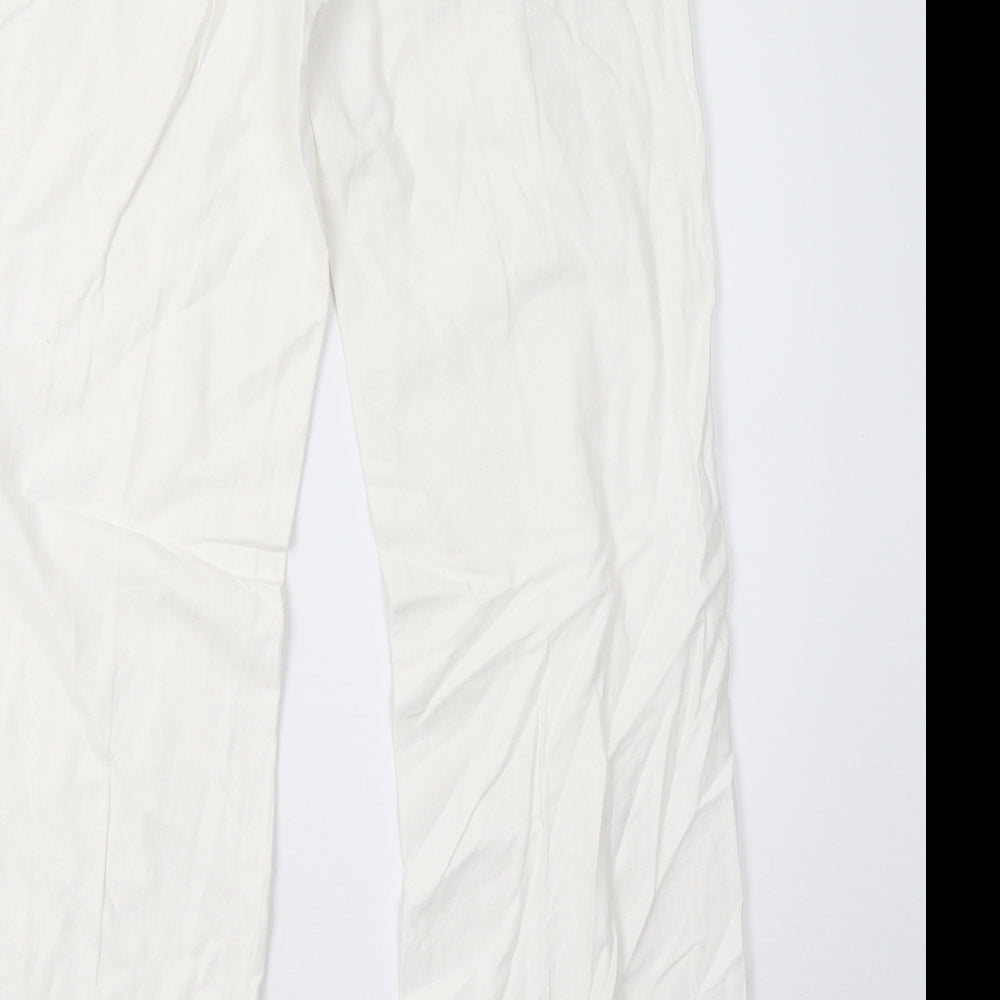 Moto Womens White   Trousers  Size 10 L32 in