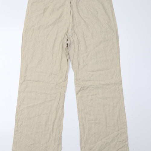 Marks and Spencer Womens Beige   Trousers  Size 14 L29 in