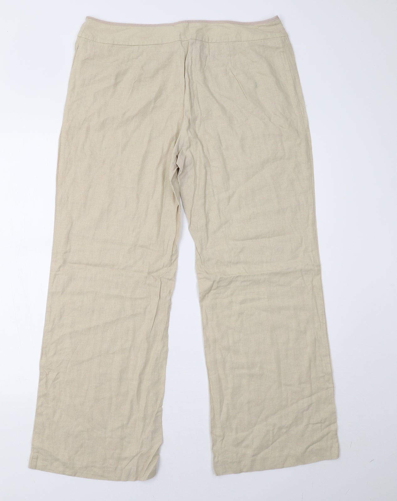Marks and Spencer Womens Beige   Trousers  Size 14 L29 in