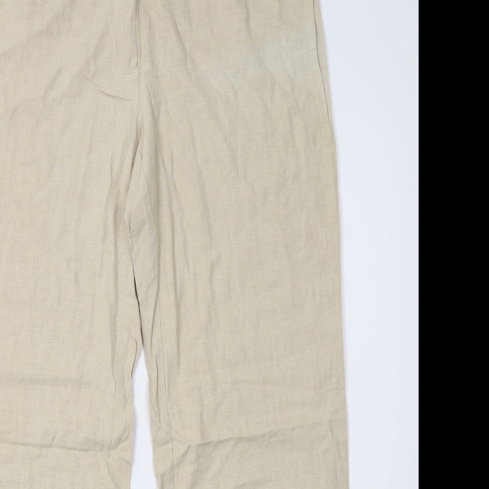 Marks and Spencer Womens Beige   Trousers  Size 14 L29 in