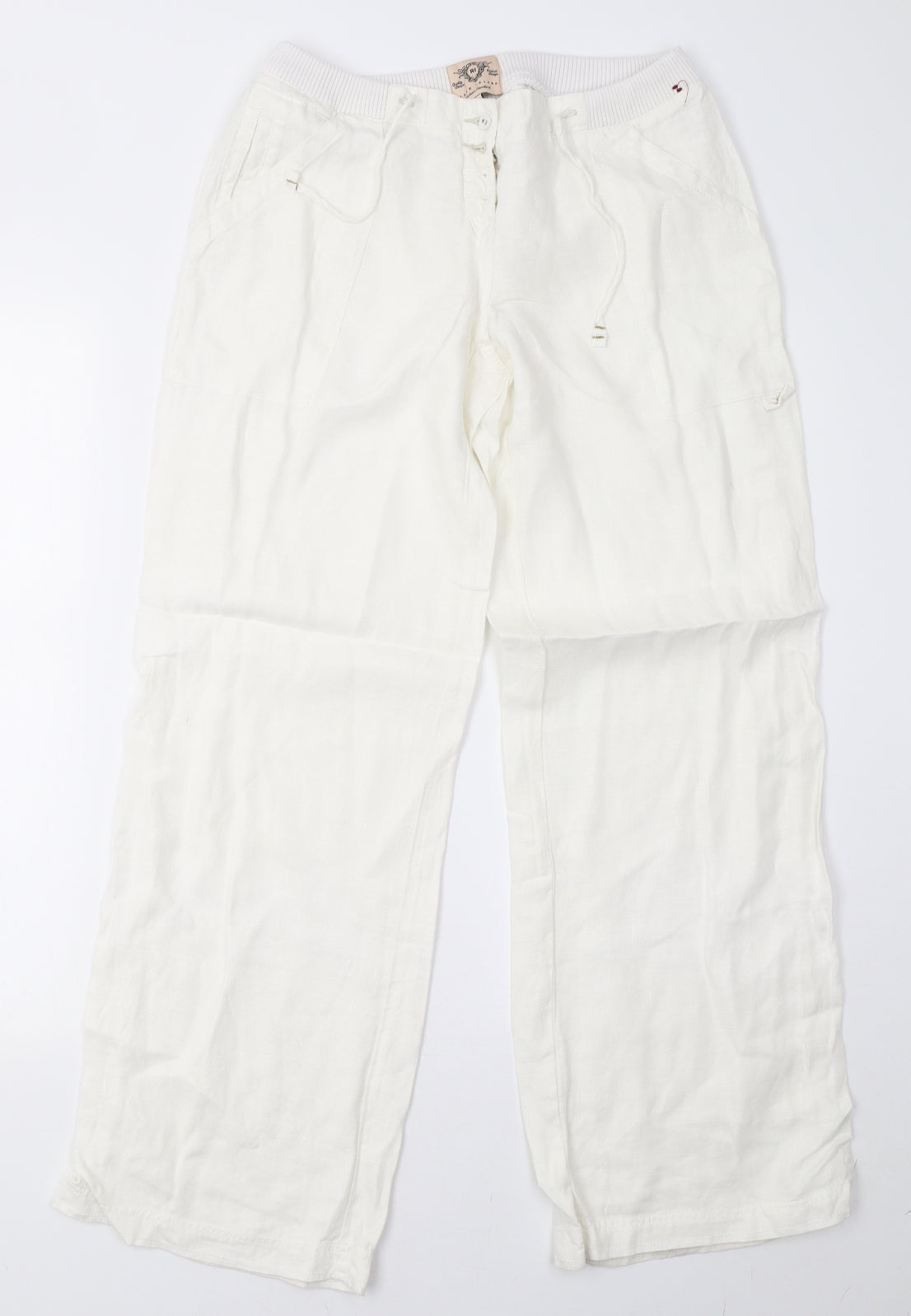 River Island Womens White   Trousers  Size 10 L30 in