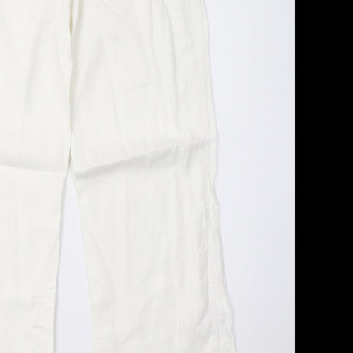 River Island Womens White   Trousers  Size 10 L30 in