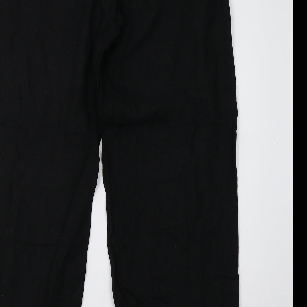 Matalan Womens Black   Trousers  Size 12 L28 in
