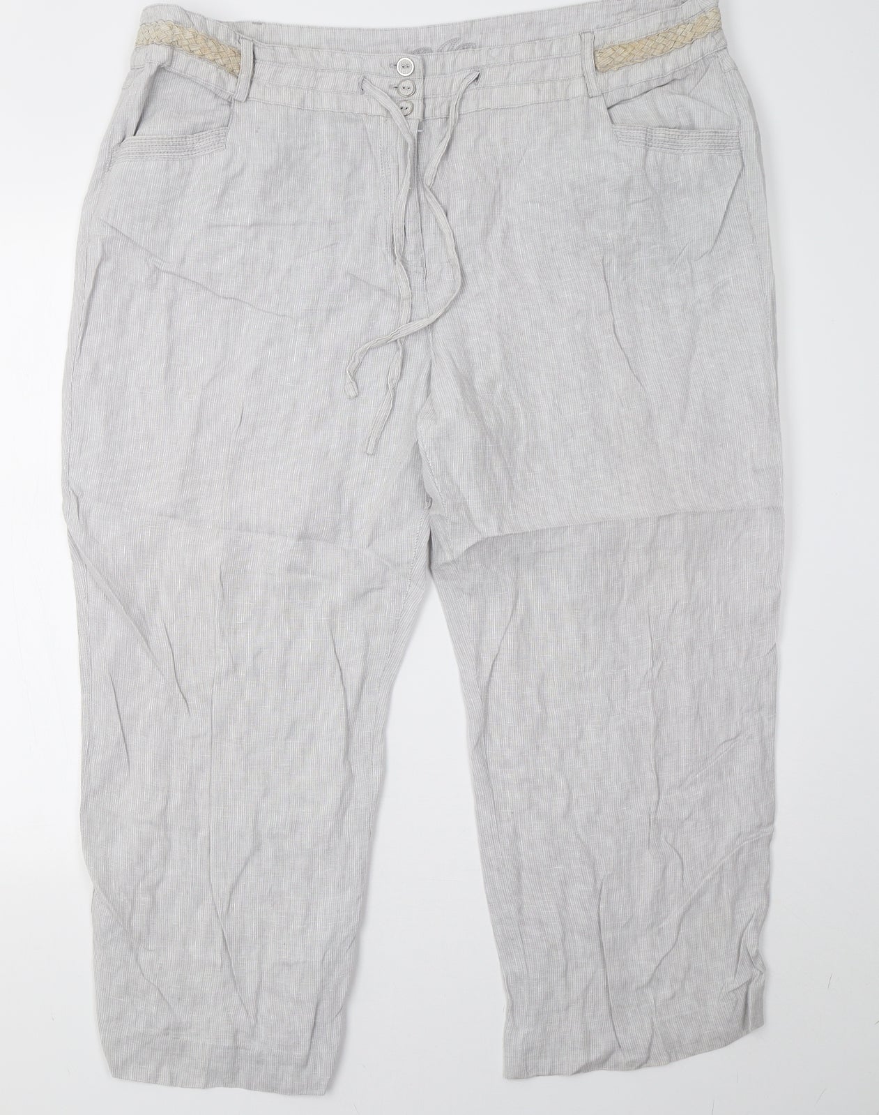 Debenhams Womens Grey   Trousers  Size 20 L27 in