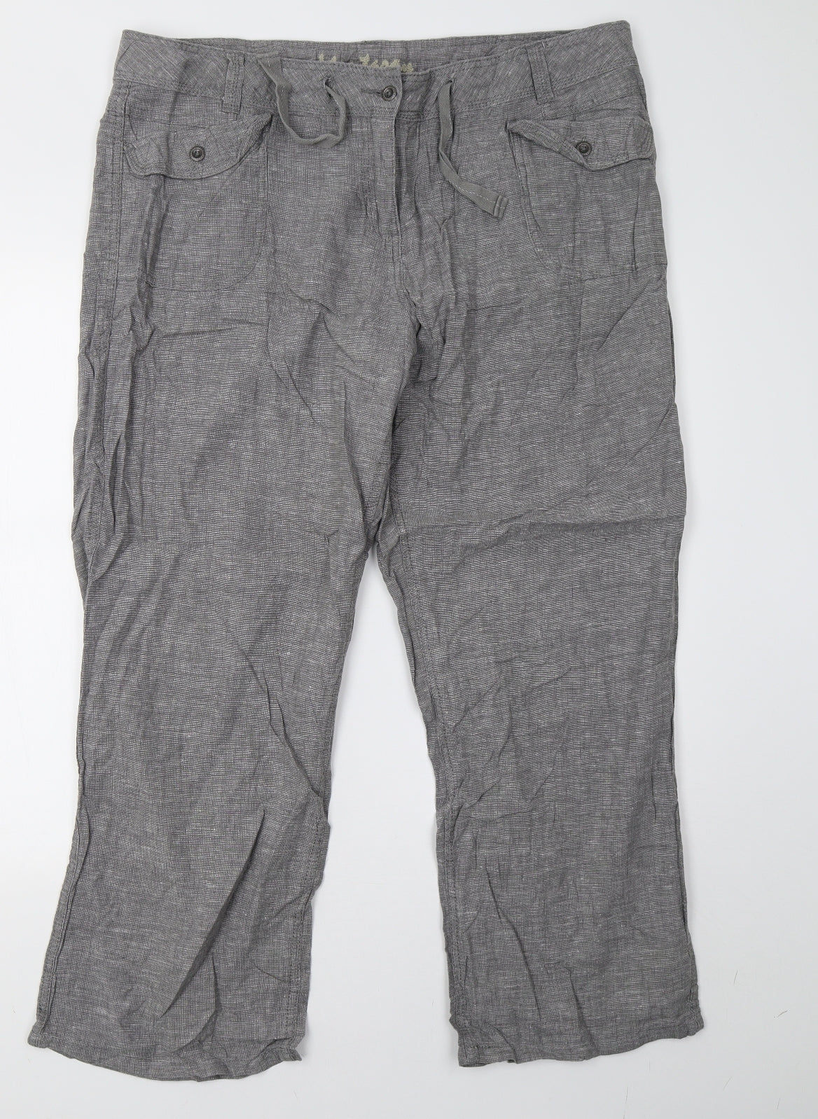 Preworn Womens Grey   Trousers  Size 18 L29 in