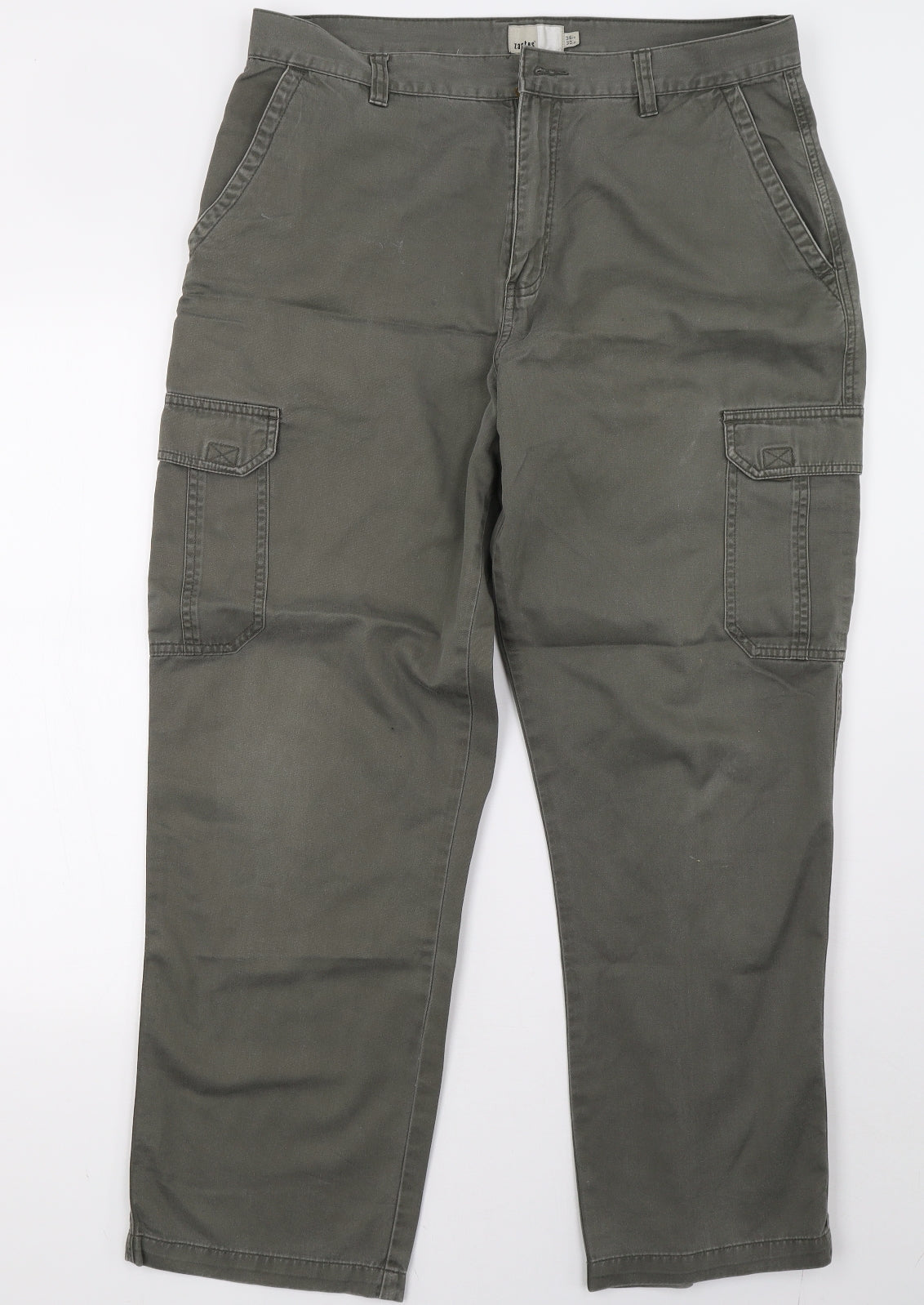 zantos Mens Green   Cargo Trousers Size 36 L30 in