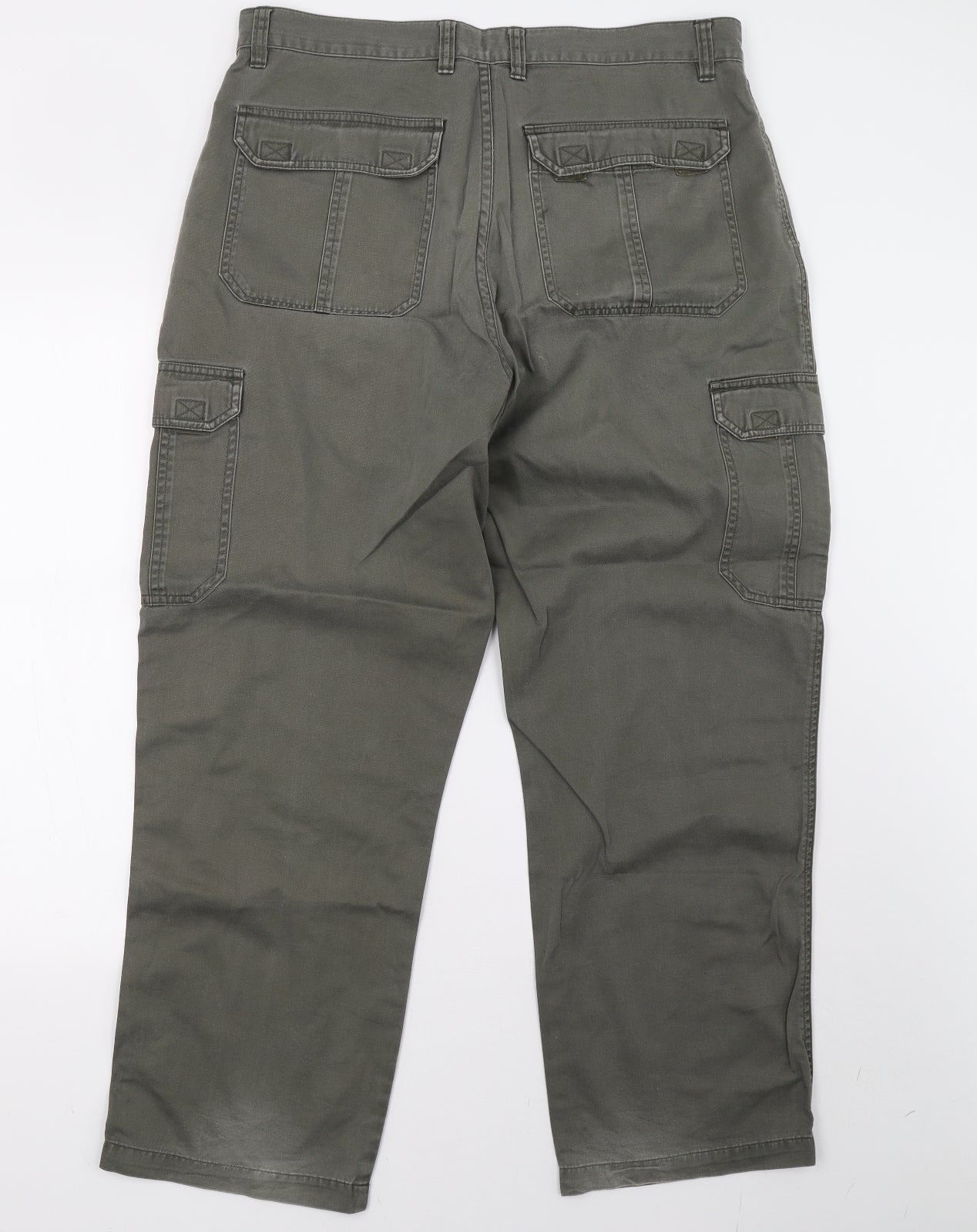 zantos Mens Green   Cargo Trousers Size 36 L30 in