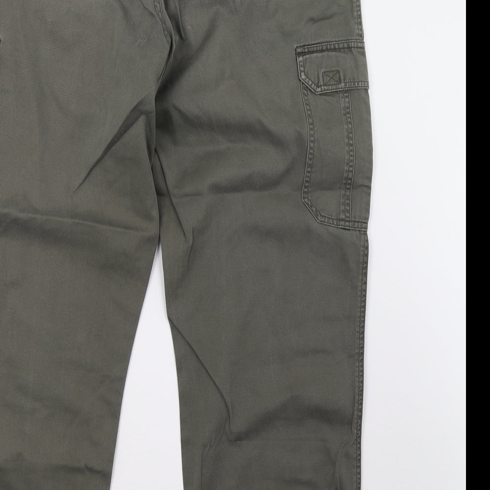 zantos Mens Green   Cargo Trousers Size 36 L30 in