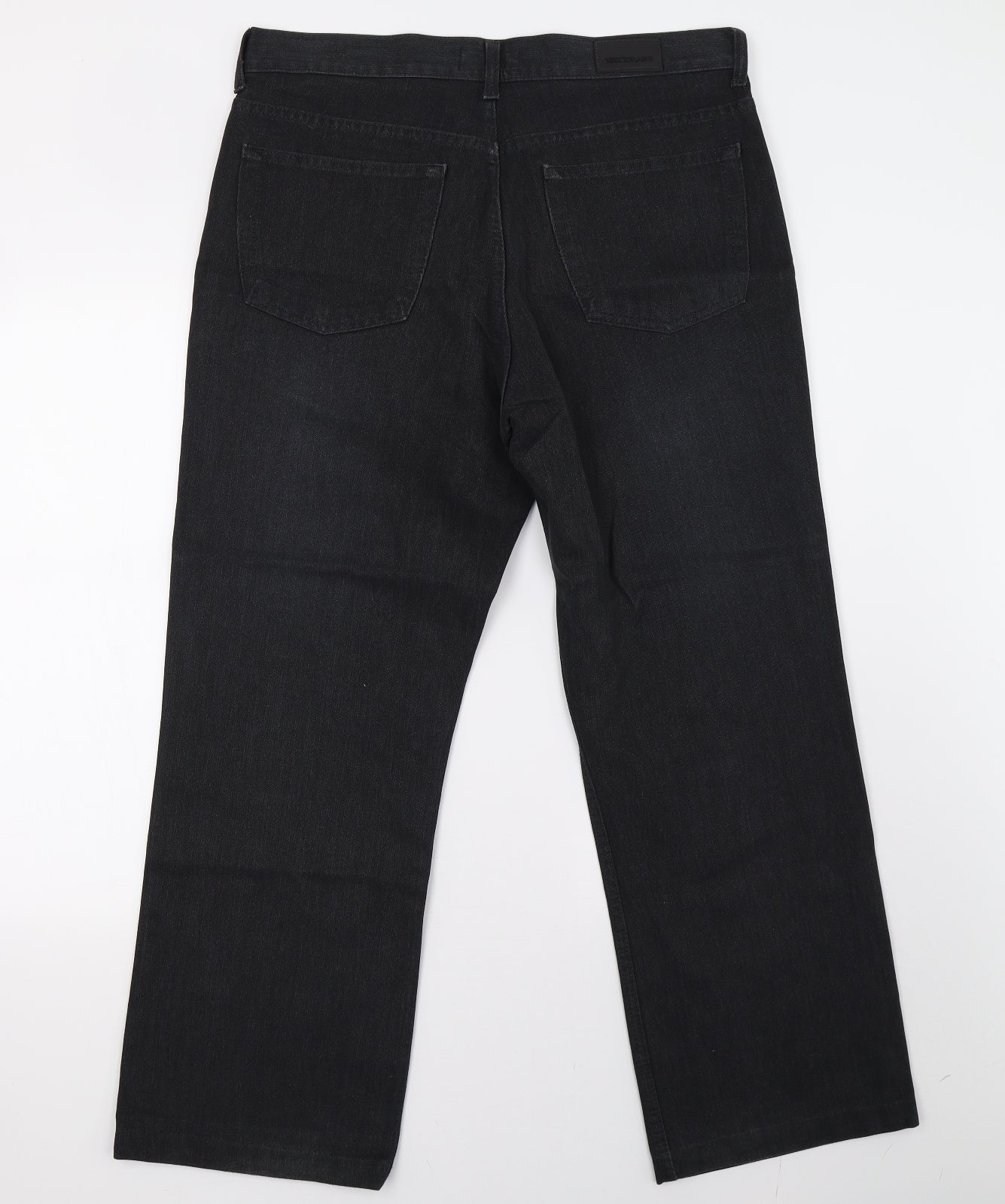 NEXT Mens Black   Straight Jeans Size 36 L28 in