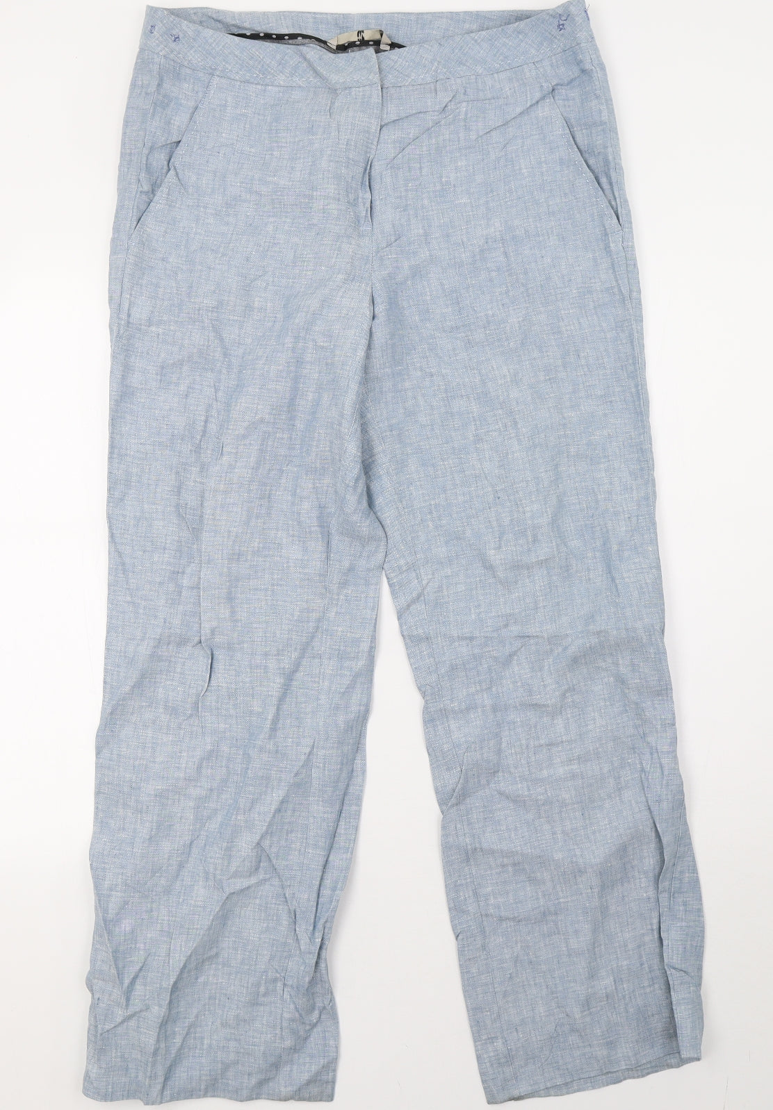 Sainsburys Womens Blue   Trousers  Size 14 L30 in