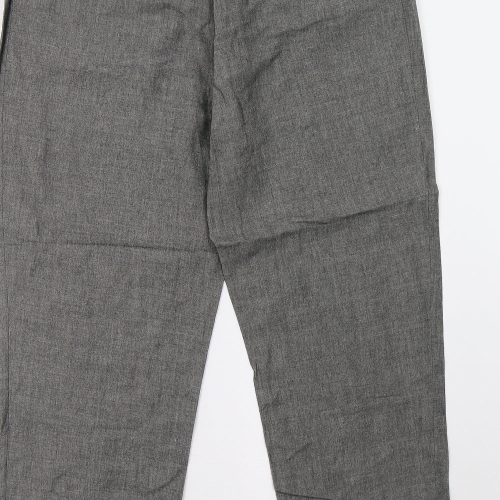 Marks and Spencer Womens Grey   Cropped Trousers Size 12 L27 in