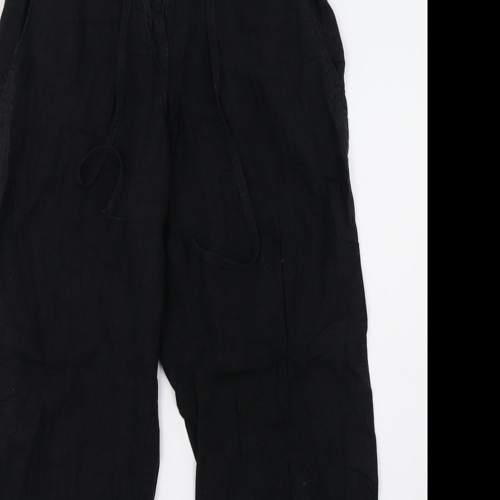 NEXT Womens Black   Trousers  Size 8 L28 in