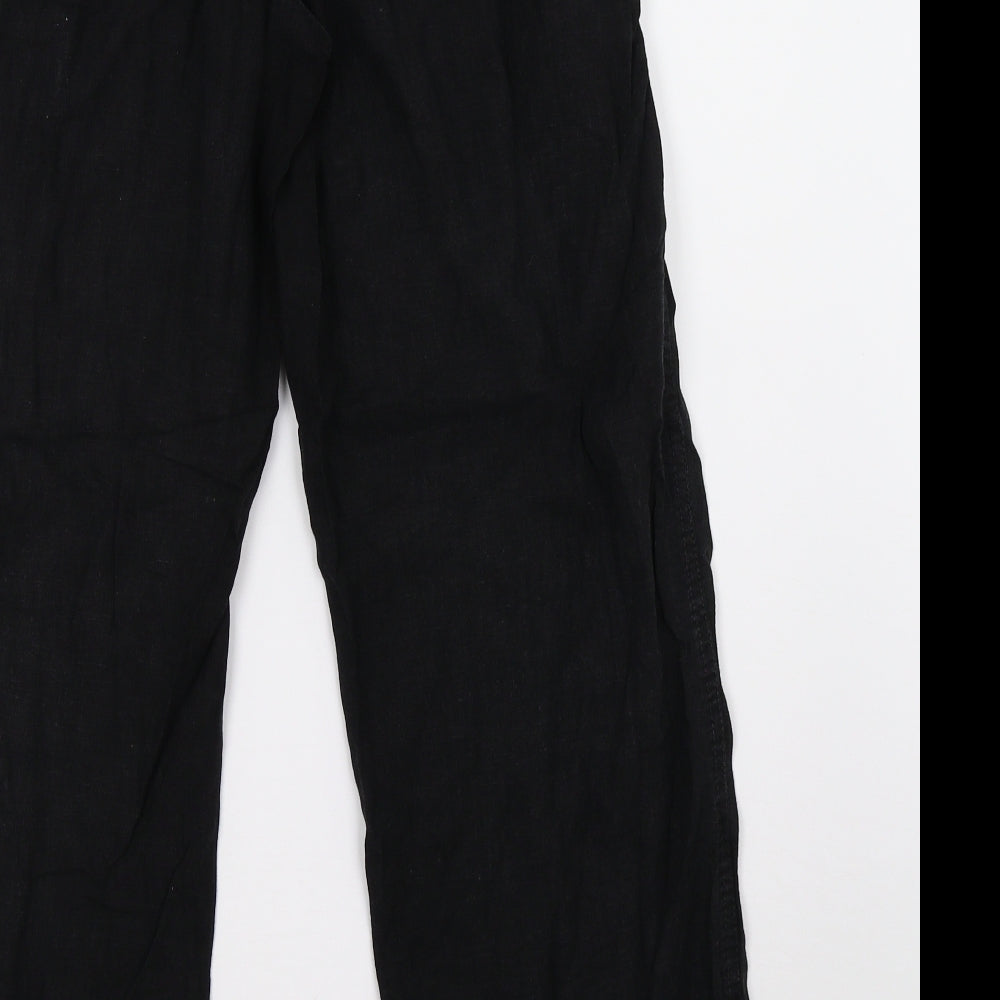 NEXT Womens Black   Trousers  Size 8 L28 in