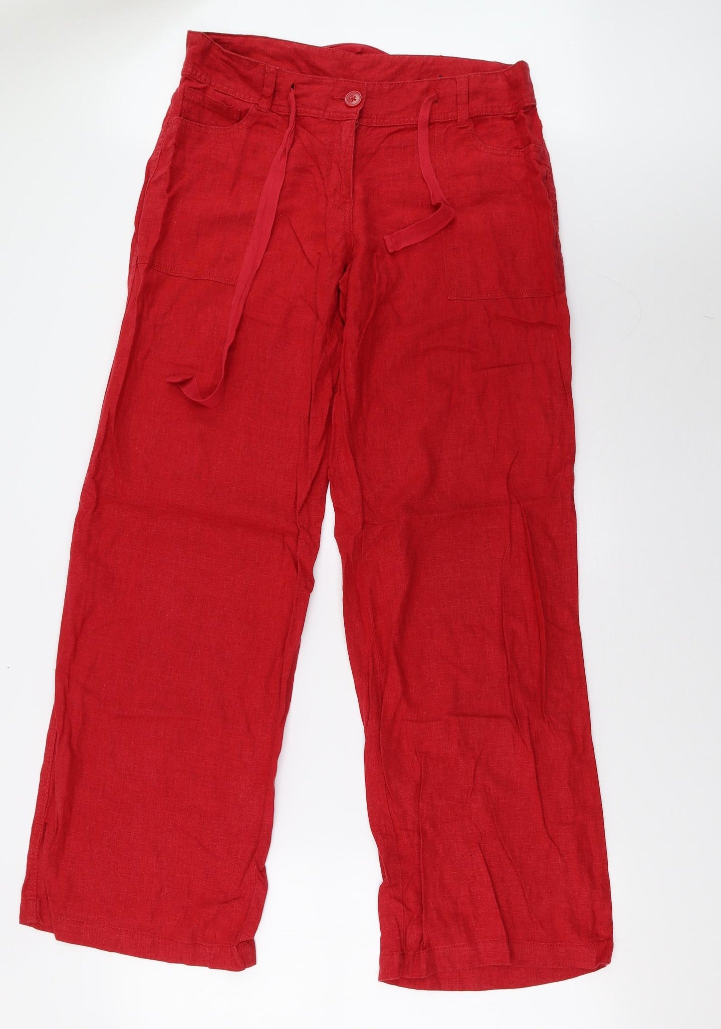 NEXT Womens Red   Trousers  Size 12 L33 in