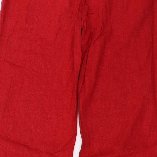 NEXT Womens Red   Trousers  Size 12 L33 in
