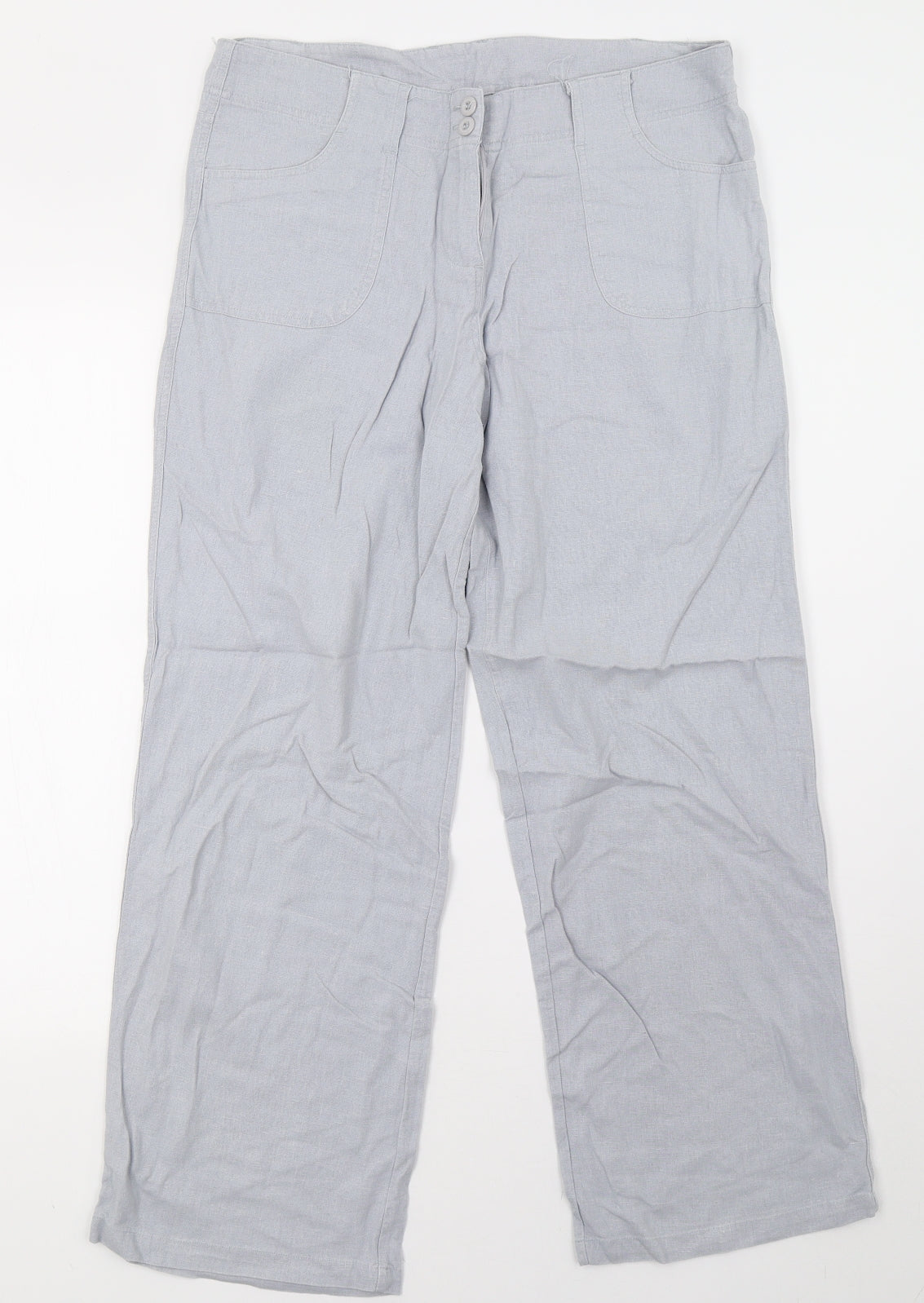 Preworn Womens Blue   Trousers  Size 12 L29 in