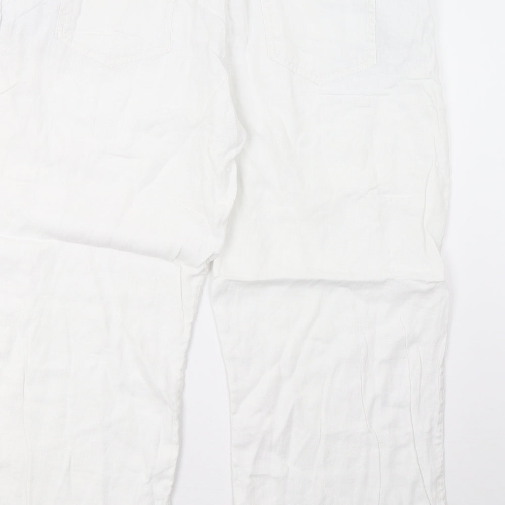 George Womens White   Trousers  Size 18 L27 in
