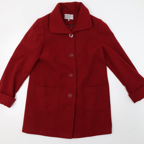 Debenhams Womens Red   Trench Coat Coat Size 14