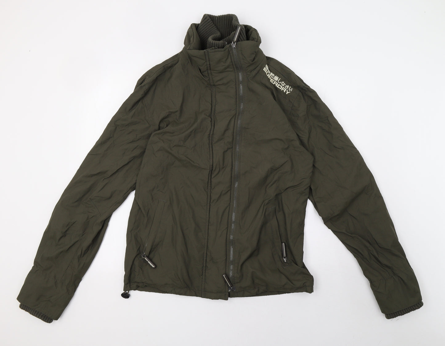 Superdry Mens Green   Rain Coat Coat Size L