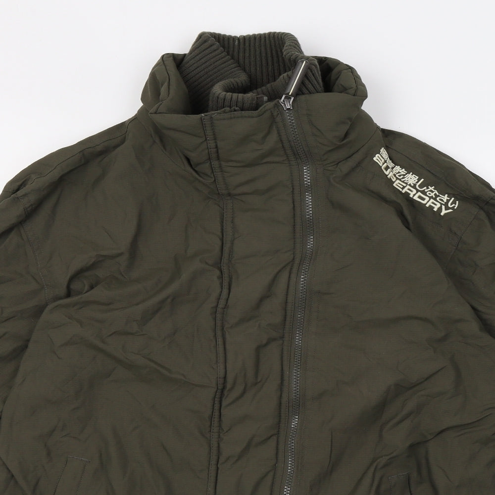 Superdry Mens Green   Rain Coat Coat Size L