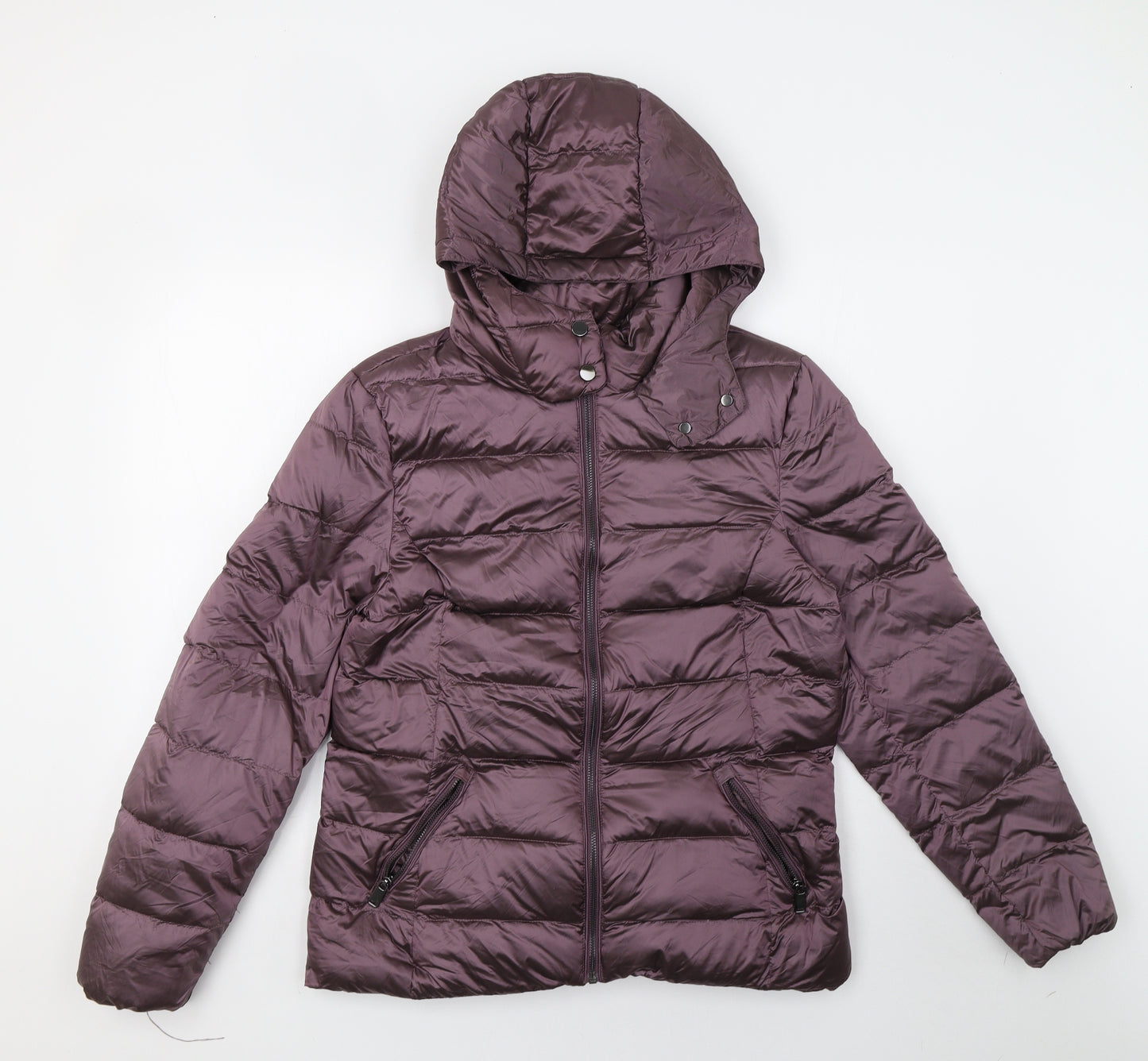 Marks and Spencer Womens Purple   Puffer Jacket Coat Size 12