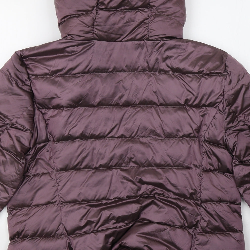 Marks and Spencer Womens Purple   Puffer Jacket Coat Size 12