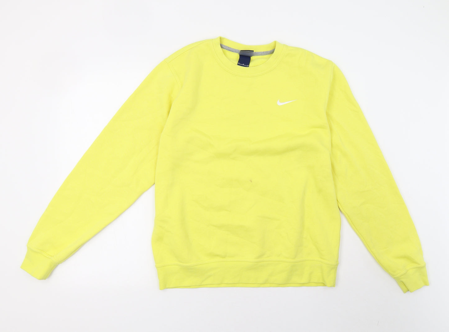 Nike Mens Yellow   Pullover Sweatshirt Size M