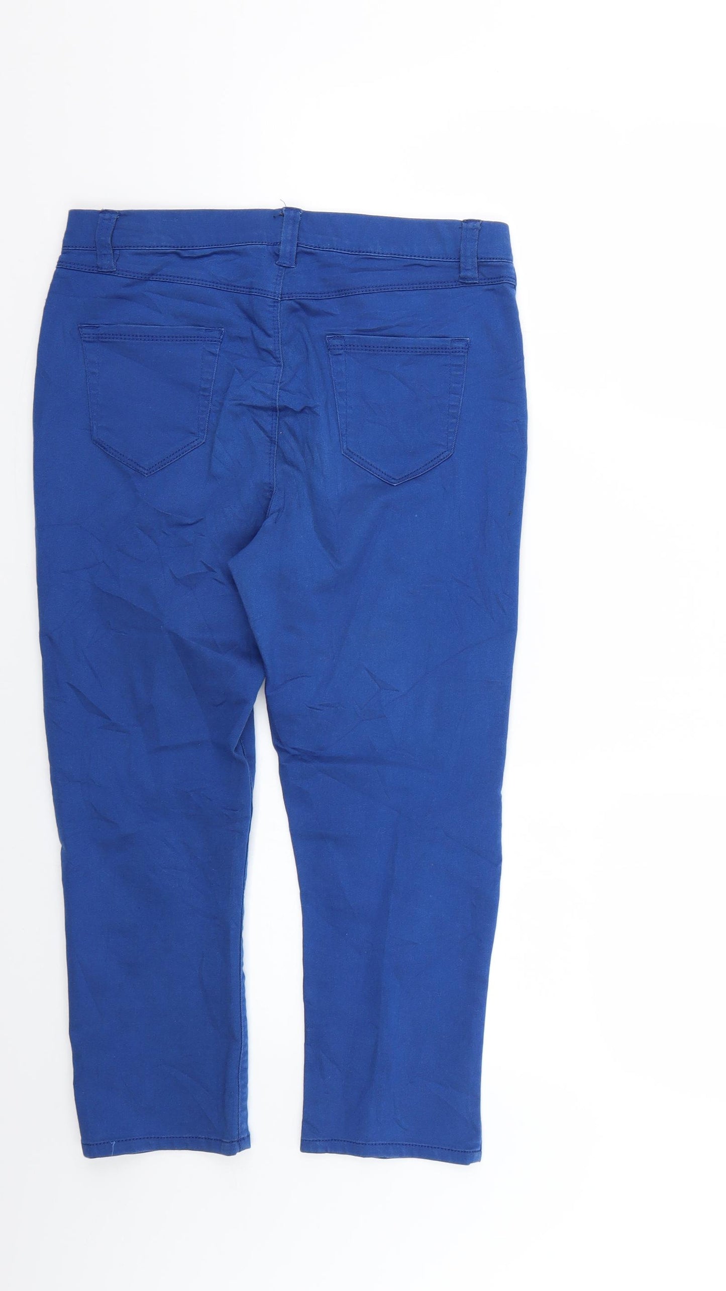 BHS Womens Blue   Cropped Jeans Size 10 L20 in