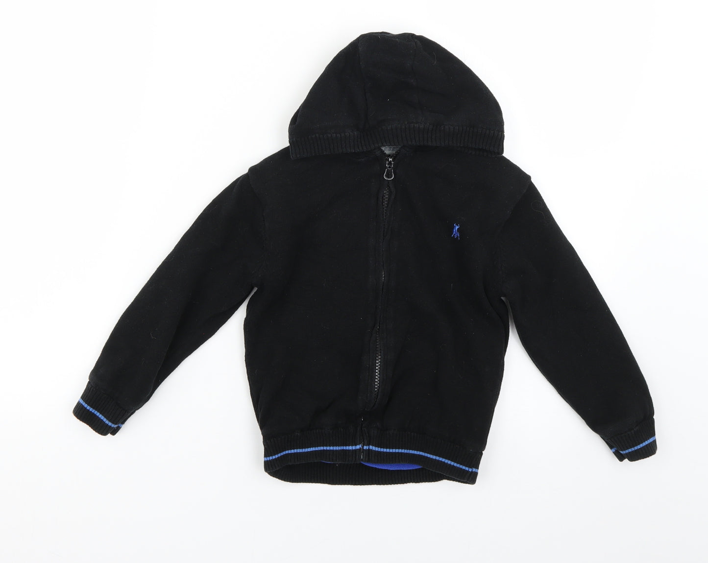Rebel Boys Black    Hoodie Size 4-5 Years