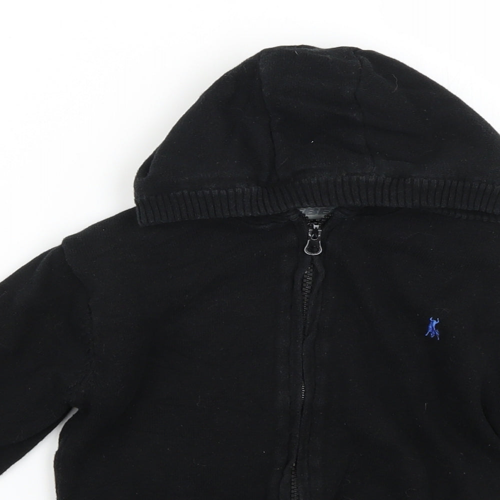 Rebel Boys Black    Hoodie Size 4-5 Years