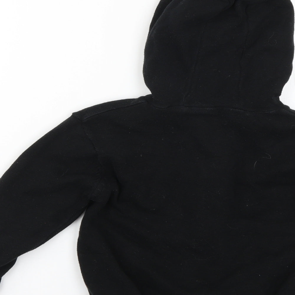 Rebel Boys Black    Hoodie Size 4-5 Years