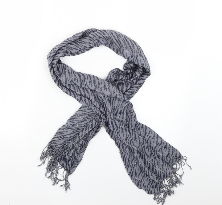 Preworn Womens Grey Animal Print   Scarf