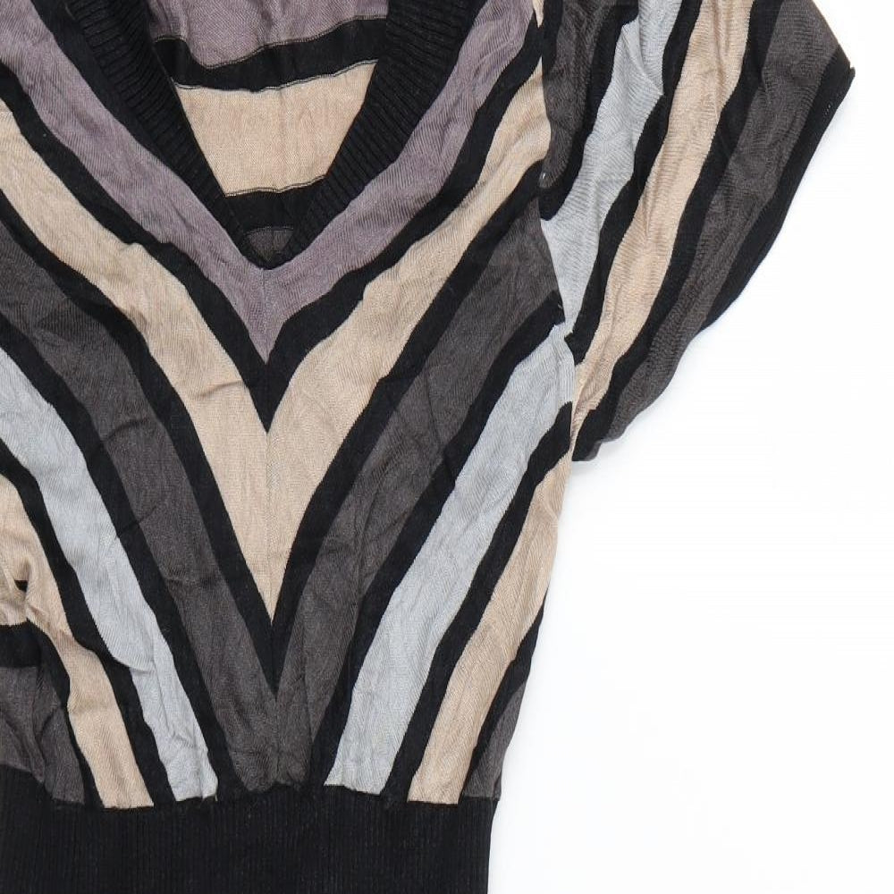 Warehouse Womens Multicoloured Striped  Jumper Dress  Size 14