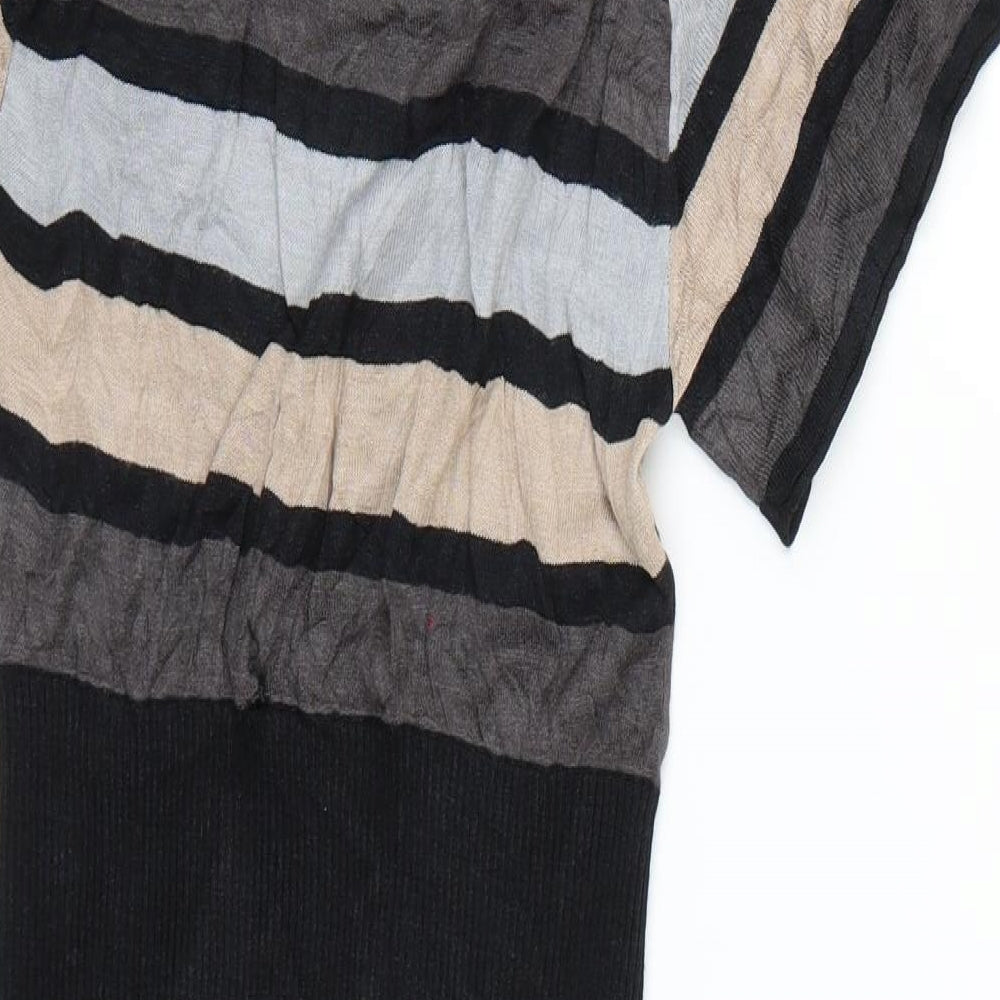 Warehouse Womens Multicoloured Striped  Jumper Dress  Size 14