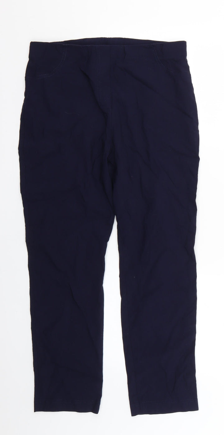 Preworn Womens Blue Skinny Jeans Size 14 L23 in