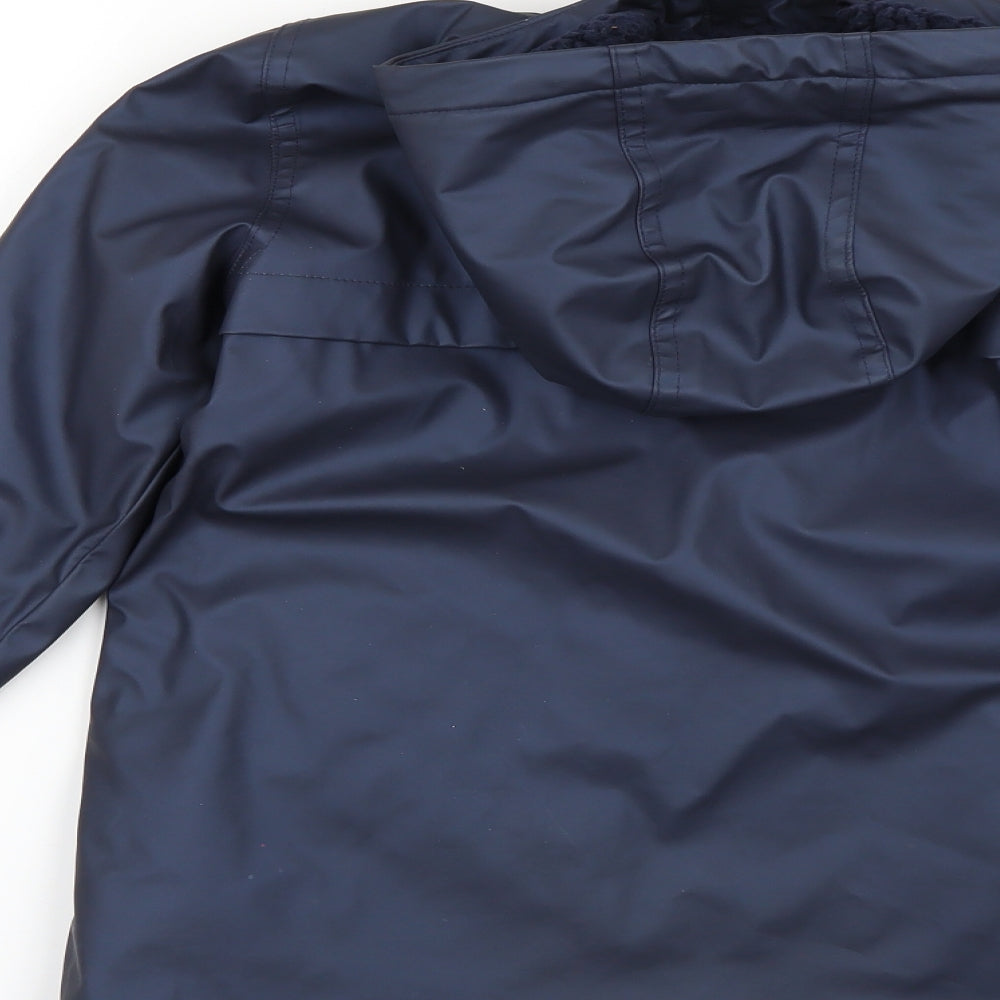 Marks and Spencer Girls Blue   Quilted Coat Size 8-9 Years