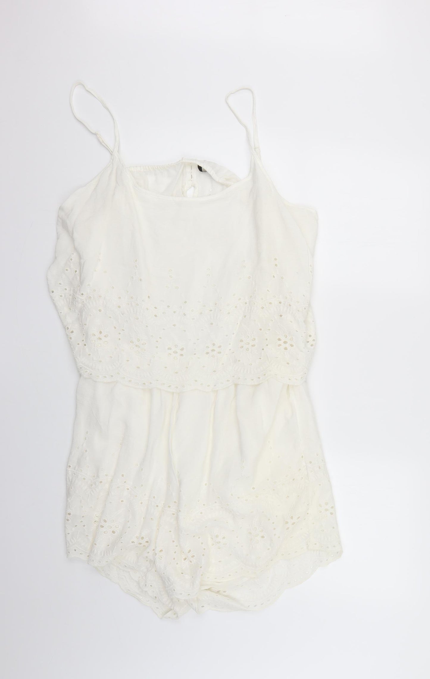 George Womens White   Playsuit One-Piece Size XL