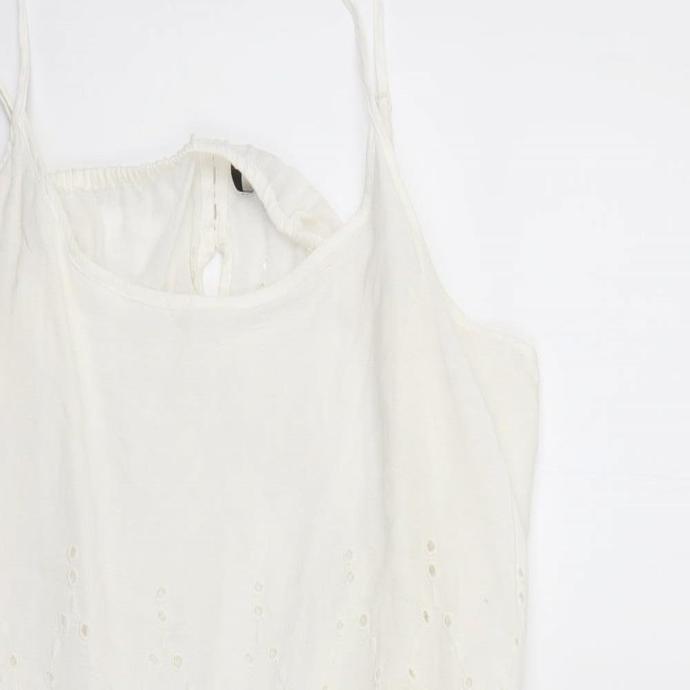 George Womens White   Playsuit One-Piece Size XL