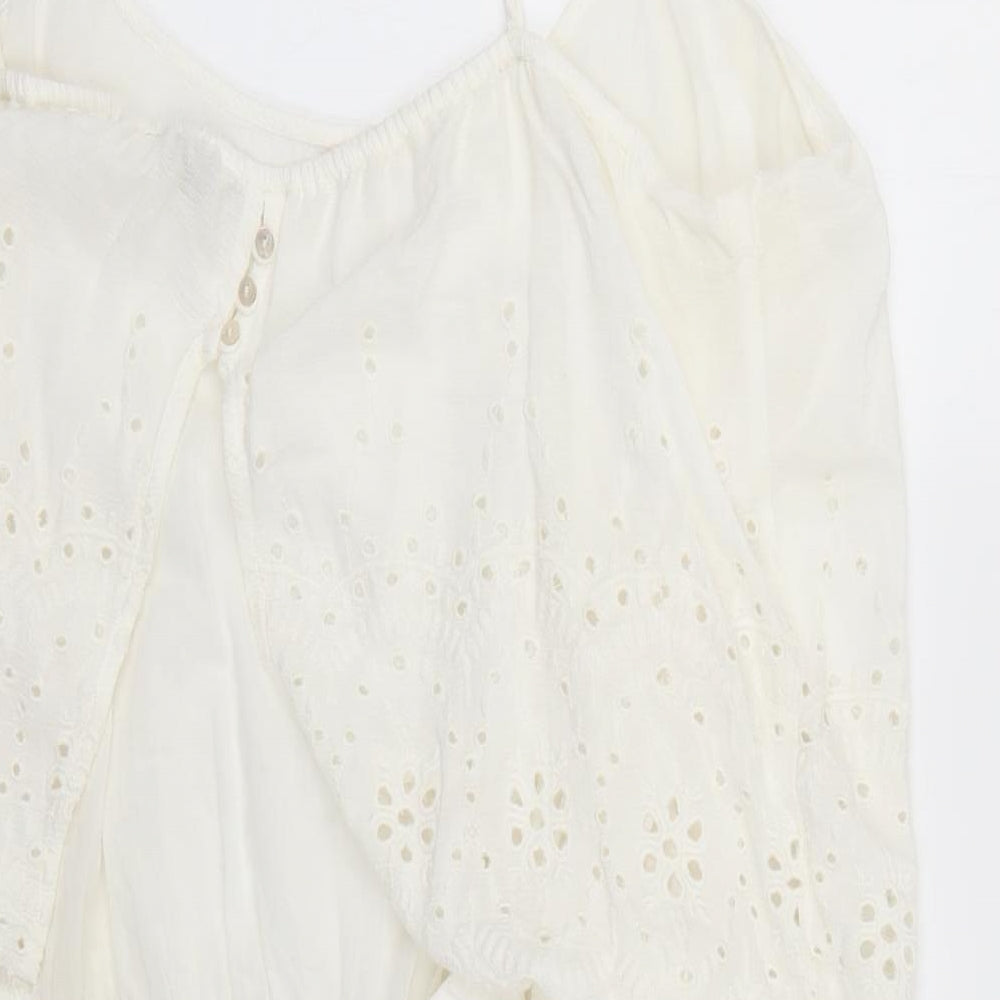 George Womens White   Playsuit One-Piece Size XL