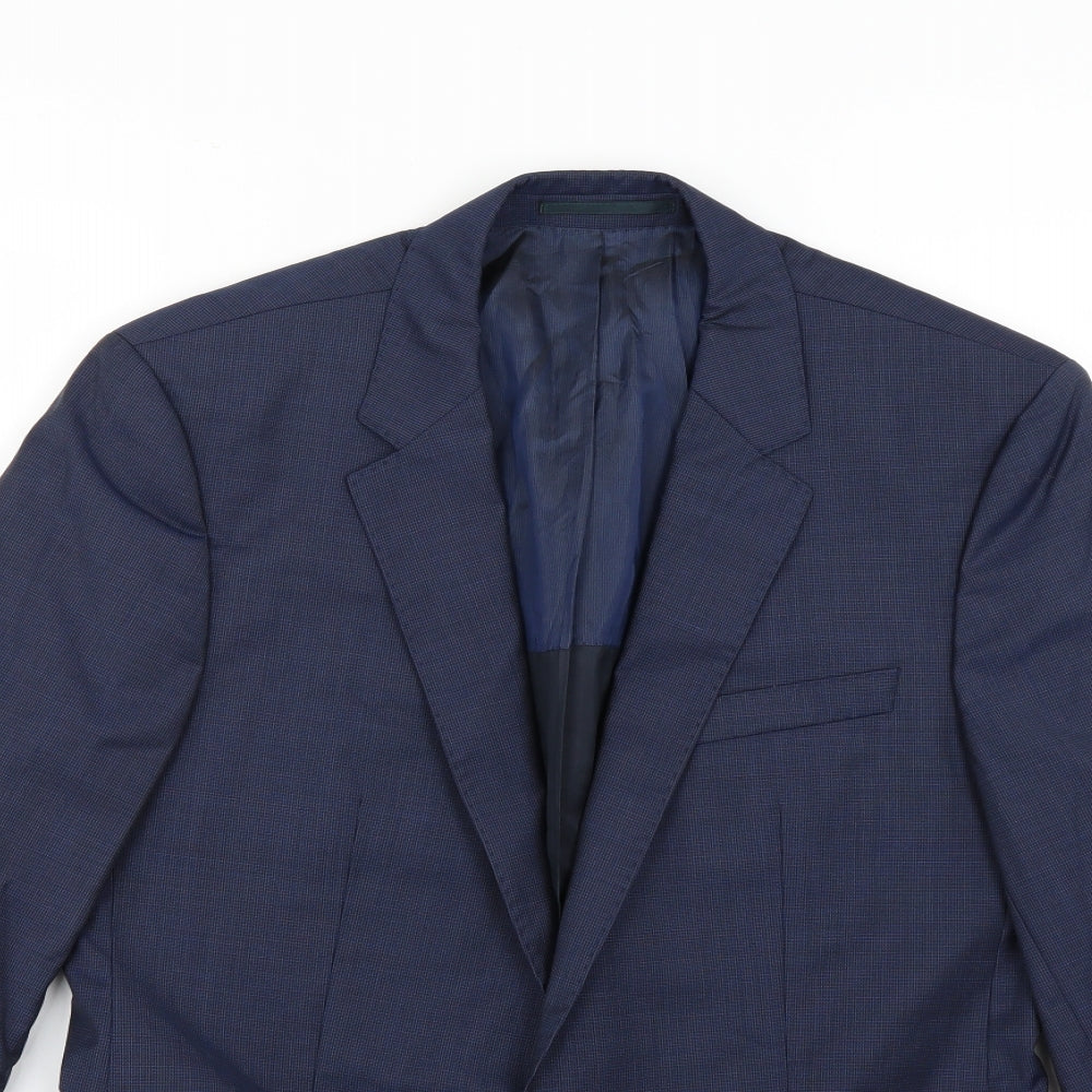 HUGO BOSS Mens Blue   Jacket Suit Jacket Size 36