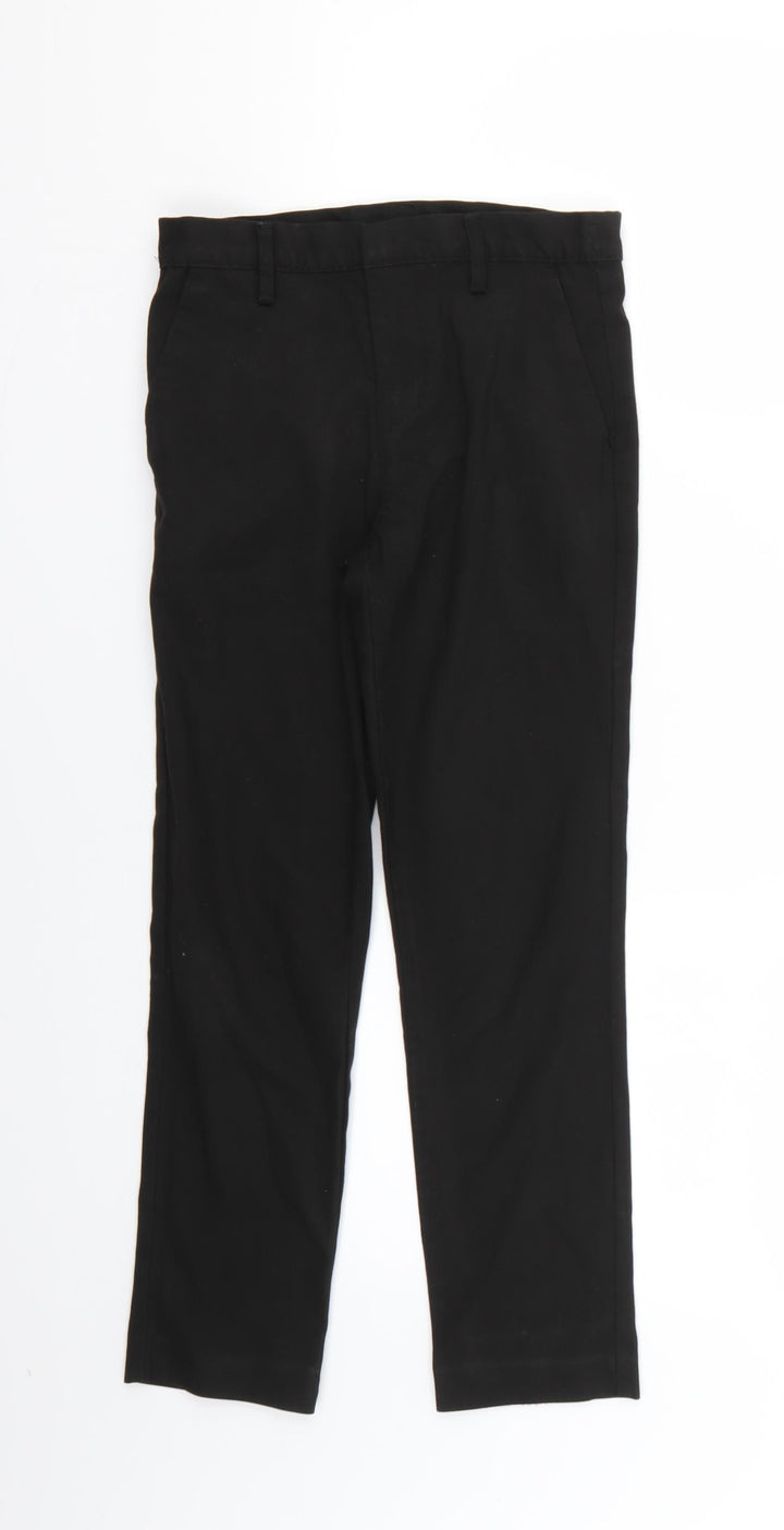 NEXT Boys Black Cropped Trousers Size 9 Years