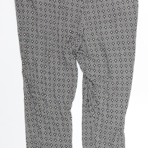 H&M Womens Multicoloured Geometric  Trousers  Size M L24 in